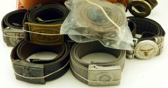 11-8-18-Small-quantity-of-Military-belts $885