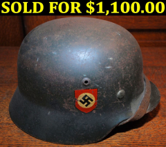 12-6-2009-WWII-German-Helmet $1,100