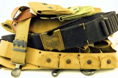 11-8-21-Lot-of-WW1-Era-Military-Belts-Holsters